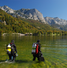 austrian lakes and rivers scuba diving tour